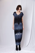ROUND NECK TIE DYED MAXI DRESS